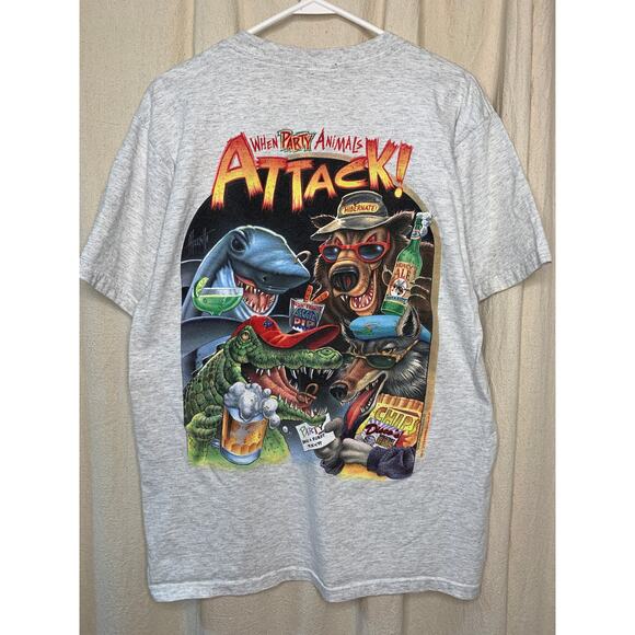Vintage 2000 Jimmy Buffett Margaritaville Spring Break Party Animals Shirt L - Picture 1 of 5